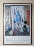 Henri MATISSE - "Retrospective" poster de exposição, 87 x 60cm. Moldura com vidro.