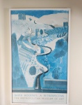 "David Hocney, a retospective - The Metrpolitan Museum of Art" poster de exposição, 101 x 63cm. Moldura com vidro.