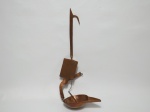 Delicada luminária candeeiro em cobre martelado. medindo 15 cm x 12 cm.