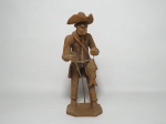 CAITANA (Tracunhaém, PE) "Pescador" Escultura em barro cozido. Assinada. Alt. 22cm.
