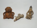 Arte Pré-Colombiana - Vaso ao gosto pré-colombiano em terracota, esculturas em barro cozido das tribos de Carajás.