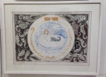 MARIO DE ANDRADE - "Sereia" gravura colorida, 13/20, 44 x 58cm. Assinada, datada e localizada 83 RJ. Moldura com vidro.