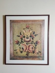 Poster de exposição: "Pohjan-maan Museo - ÓSTERBOHENS MUSEUM, 1895 - 1985". Moldura em madeira e vidro 66 x 58cm.