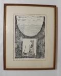 CALASANS NETO (Salvador, BA 1932 - Salvador, BA 2006) "VII Itapuã Terra" xilogravura, P.A., 37,5 x 26,5cm. Assinada à lápis e datada 1978. Moldura com vidro. 53 x 43cm.