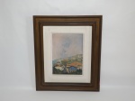 JENNER Augusto da Silveira (Aracaju, SE 1924 - Salvador, BA 2003) "Muritiba, BA" óleo sobre tela, 22 x 16cm. Assinado, titulado e datado 1970. No verso, 6ª Série Kátia.