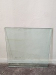 Tampo de vidro grosso para mesa de centro, medindo 70 cm x 70 cm.