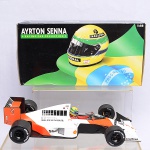 COLECIONISMO - Carro de formula 1(McLaren MP4/5A, HONDA V10. 1989) miniatura de coleção do Ayrton Se