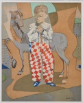 CANDIDO PORTINARI (1903-1962) tapeçaria impressa à mão, 140 X 112 cm. Peça emoldurada. Alguns enruga