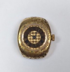 CHAIKA - Antiga caixa de relógio feminino a corda em metal dourado oxidado, máquina parada, no estado, 20 mm.