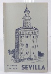 SEVILLA - Extraordinária coleção de 10 postais antigos coloridos da Cidade de SEVILHA / ESPANHA (14,5 cm X 9 cm) em encarte original, produzidos pelo renomado laboratório de fotografia HELIOTIPIA ARTÍSTICA ESPANOLA (segunda série colorida). Atenção colecionadores, raridade.