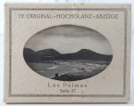 LAS PALMAS - Extraordinária coleção de 12 fotografias antigas em preto e branco da Capital de GRAN CANARIA / UMA DAS ILHAS CANÁRIAS ESPANHOLAS NO NOROESTE DA ÁFRICA (9 cm X 7 cm) em estojo original, produzidas por antigo laboratório fotográfico ALEMÃO. Atenção colecionadores, raridade.