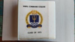 Antigo álbum de fotos da Marinha " Naval Command College - class of 1972 - Viribus Mari Victoria " para pesquisa, com aproximadamente 198 fotos 26 x 20 cm, 14 x 10 cm, 10 x 10 cm, tamanho do álbum 30 x 30 cm.