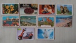 Lote com dez (10) calendários de bolso antigos, década de 70, 80 e 90, conforme foto.