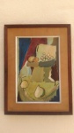 ARLINDO MESQUITA - Quadro O.S.E. assinado no C.I.D. com pintura representando natureza morta, 82 x 61 Cm e 61 x 41 Cm.