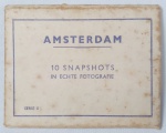AMSTERDAM - Extraordinária coleção de 10 fotografias antigas em preto e branco da Cidade de AMSTERDÃ / CAPITAL DA HOLANDA (9 cm X 7 cm) em estojo original, produzidas pelo renomado fotógrafo Holandês JOHANNES GERARDUS VAN AGTMAAL (1912-1990). Atenção colecionadores, raridade.