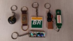 Colecionismo: lote com seis (6) chaveiros antigos para coleção, vide detalhe na foto.