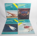 Lote com 4 Antigas Revistas - Militar - FLUGWELT - Anos 50 - Possui aproximadamente 50 páginas cada. Com textos e ricas ilustrações com fotografias da época - Conservado - Medida de cada: 29,5 x 21 cm.