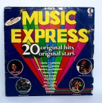 Disco de Vinil Original - LP - K-TEL - Music Express - 20 Original hits - Conforme fotos - Medida: 31 x 31 cm.