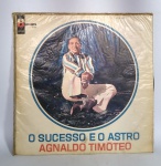 Disco de Vinil - LP Original -AGNALDO TIMÓTEO - O sucesso é o Astro - 1967 - odeon - Medida: 31 x 31 cm.