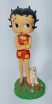 Linda escultura em resina representando - BETTY BOOP - Medida: 18 cm de altura x 7,5 cm de diâmetro.