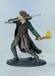 Coleção - O Senhor dos Anéis - Linda Miniatura metálica pintada à mão representando - ARAGORN - No topo do Vento - Eaglemoss Collections - Acompanha revista -  Medida: 6 cm de altura x 5 cm x 4,5 cm.