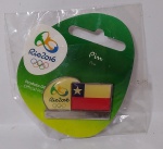 Colecionável - Pin Original - Bandeira do Chile - Jogos Paralímpicos Rio 2016 - Sem uso - Medida: 3,5 x 2 cm.