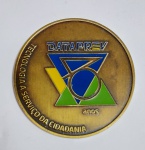 Medalha de bronze comemorativa 40 anos da - DATAPREV - 1974/2014 - Tecnologia a Serviço da Cidadania - Medida: 50 mm de diâmetro x 4 mm de espessura.