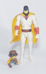 Lindo, conservado e original boneco de coleção - SPACE GHOST E O MACACO BLIP - Material: PVC - Todo articulado - Fab: Jazwares - Hanna Barbera. Medida do boneco: 16 cm de altura x 8 cm x 5 cm.