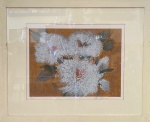 CHICO FERREIRA - Serigrafia Flores com tiragem 75/195, assinado no C.I.D. Med.: 30x40cm e com moldura em madeira e proteção de vidro 54x66cm.
