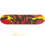 ANDRÉ PASSARINHO - Sk8 or Die - Técnica mista sobre o shape. Survival Urban Street Art Concept. Med.: 20x81cm. Ref.: Vermelho.