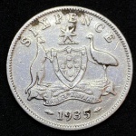 Six Pence 1935 - Australia