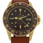 Relógio Rolex Oyster Perpetual GMT Master Root Beer - 1675 - Nipple Dial - Caixa em ouro amarelo 18k