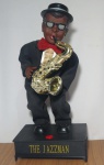 The JazzMan - - Antigo interativo boneco , representando musico tocando Saxsofone. Não Testado . No
