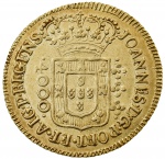 Moeda do Brasil - 4.000 Réis - 1811 - Data entre pontos - Bahia - Colônia - Ouro(.917) - 8.1 g - Cat
