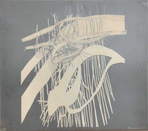 <b>KRAJCBERG, FRANS</b><br>(1921-2017) <br>Sem título<br>Gravura e tinta industrial s/ chapa de metal<br>Ass. e datado 76, cid<br>Numerada 3/50, cie<br>40 x 48 cm