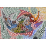 <B>FRANCISCO DA SILVA</B><BR>(1910-1985) <BR>Peixe<BR>Óleo s/ tela<BR>Ass. e datado 1972, cid<BR>24,5 x 35 cm