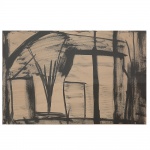 <b>BONADEI, ALDO  </b><br>(1906-1974)<br>Sem Título<br>Técnica mista s/ papel<br>Ass. e datado 63, csd<br>27 x 37 cm