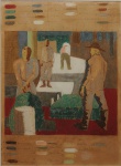 <b>PORTINARI, CÂNDIDO </b><br>(1903-1962)<br>Erva Mate<br>Guache s/ papel<br>Ass. cie<br>Reproduzido no Catálogo "Raisonné", vol I pág. 462 FCO 5315<br>72 x 50 cm