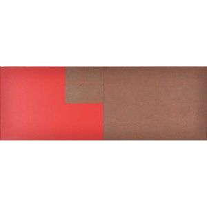<B>ANTÔNIO DIAS </b><br>(1944-2018)<br>Radical<br>Óleo s/ papel colado em tela<br>Ass., titulado e datado 1997, no verso<br>56 x 152 cm