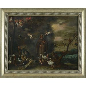 <B>Kessel Jan Van  Atribuido</b><br>(1626-1679)<br>Santo Antônio<br>Óleo s/ tela<br>52 x 62 cm
