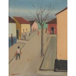 <b>PANCETTI, JOSÉ</b><br>(1902-1958)<br>Rio Vermelho<br>Óleo s/ tela<br>Ass. cie<br>Ass. e datado 52, no verso<br>35 x 27 cm