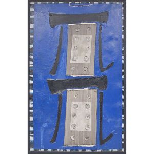<b>WAKABAYASHI, KAZUO</b><br>(1931)<br>Abstrato<br>Óleo s/ tela<br>Ass. e datado 75, no centro superior<br>116 x 74 cm