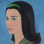 <b>LOIO-PÉRSIO</b><br>(1927-2004)<br>Retrato de Maria Thereza<br>Óleo s/ tela<br>Ass. e datado 57, cie<br>80 x 65 cm