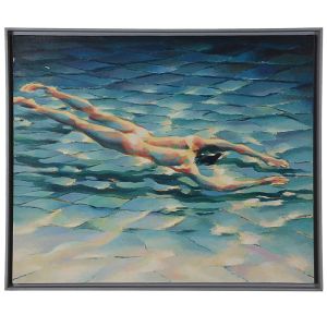 <b>MARCOS DUPRAT</b><br>(1944)<br>Nadador<br>Óleo s/ tela<br>110 x 129 cm