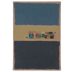 <b>ALEXANDRE DACOSTA</b><br>(1959)<br>Abstrato<br>Óleo s/ tela<br>Ass. e datado 1986, no verso<br>35 x 24 cm