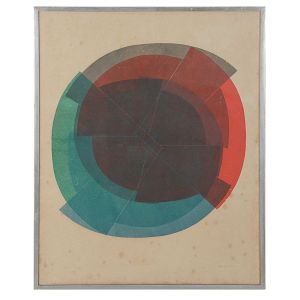 <b>MARIA BONOMI</b><br>(1935)<br>Mechanicus<br>Litografia<br>Ass. e datado 1967, cid<br>Titulada e numerada 9/10, cie<br>130 x 100 cm
