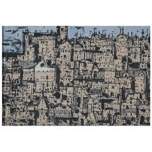 <b>DAREL VALENÇA LINS</b><br>(1924-2017)<br>Favela<br>Técnica mista s/ papel<br>Ass. e datado 60, na parte inferior<br>20 x 28 cm
