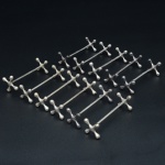 Conjunto de <b>11 descansos de talher </b>em metal WMF. Compr. 8 cm. Peso 225 gramas.