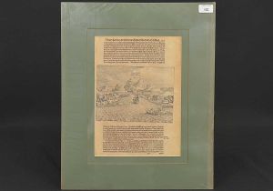 <b>THÉODOR DE BRY</b><br>(1528-1598)<br>Escola BelgaCap Horn<br>Gravura em metal<br>30 x 22 cm