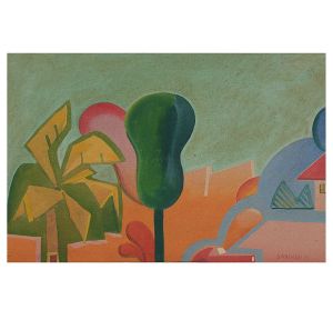 <b>BABINSKI, MACIEJ</b><br>(1931)<br>Sem título<br>Óleo s/ tela<br>Ass. e datado 71, cid<br>40 x 61 cm